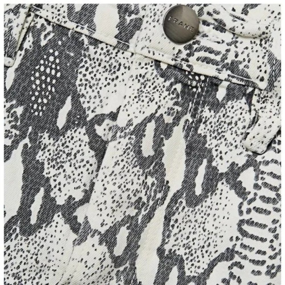 Frame Denim Python Print Mini Skirt - image 5